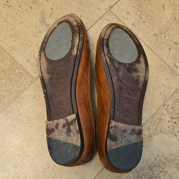 Frye Carson Cognac Ballet Flats - Picture 4 of 5